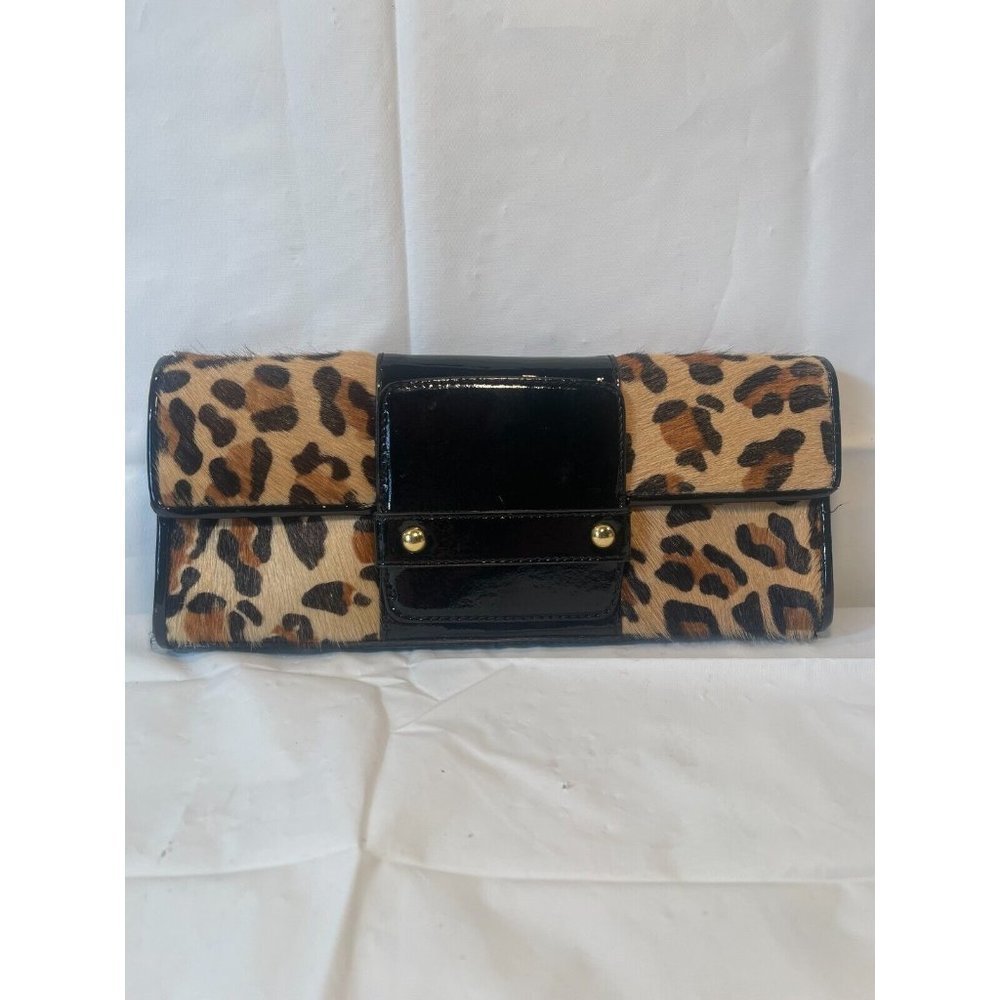 Alfani Animal Hair Print Wristlet Purse Clutch Holiday